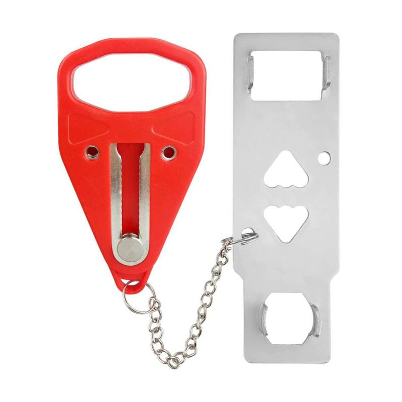GG BRANDS. Cerradura de puerta portátil para aumentar la privacidad y seguridad. Cerradura de seguridad para puerta. Seguridad e