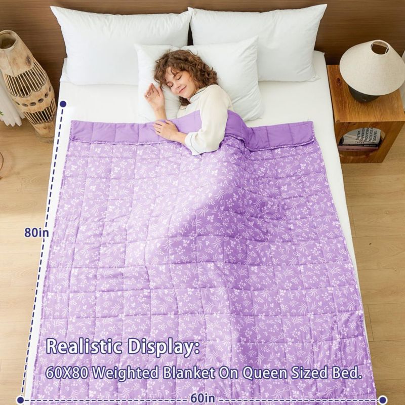 Manta yescool 9 kg Queen 152 x 203 cm Malva