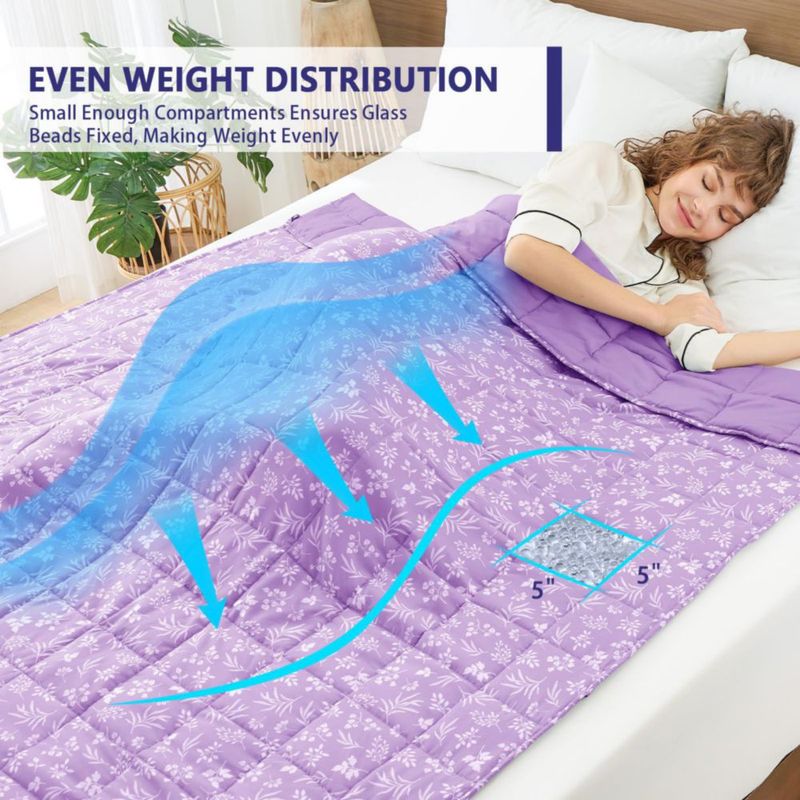 Manta yescool 9 kg Queen 152 x 203 cm Malva
