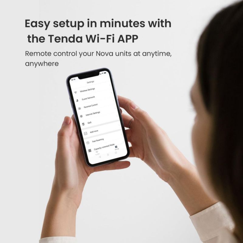 Sistema WiFi Mesh Tenda MW5G AC1200 de doble banda paquete de 3