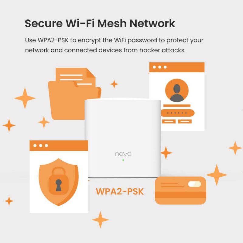 Sistema WiFi Mesh Tenda MW5G AC1200 de doble banda paquete de 3