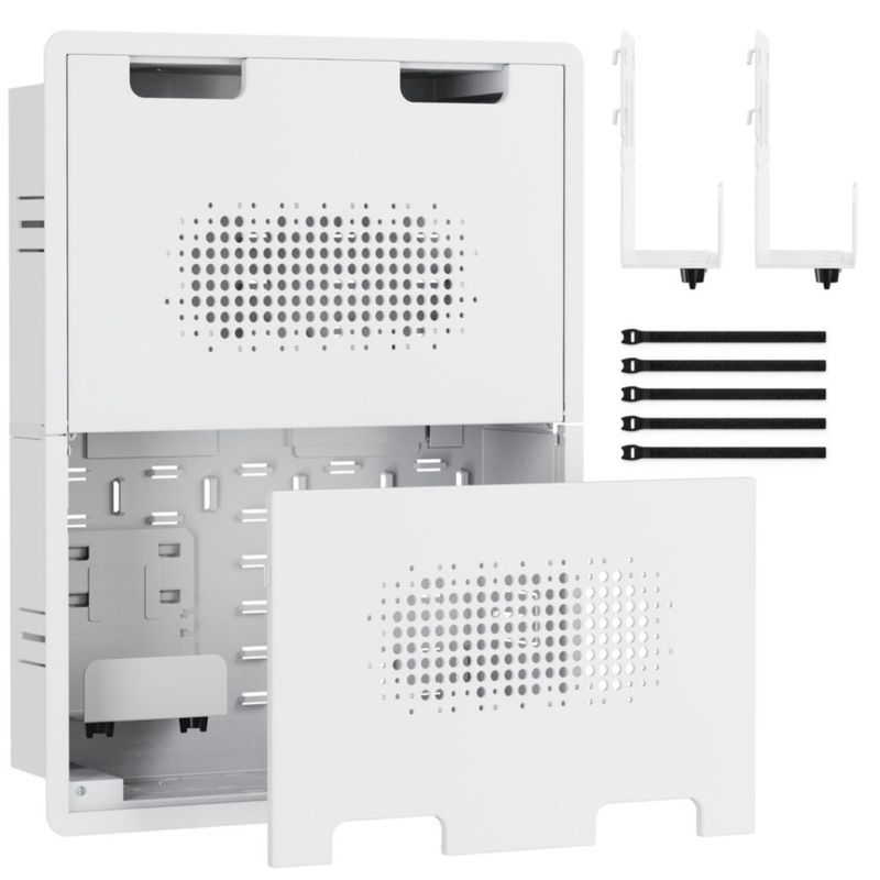 Caja de medios ynVISION.DESIGN 43 cm empotrada en la pared