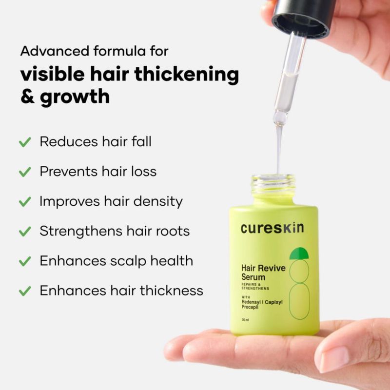 Suero Capilar Cureskin 60 ml Anticaída para Mujeres y Hombres