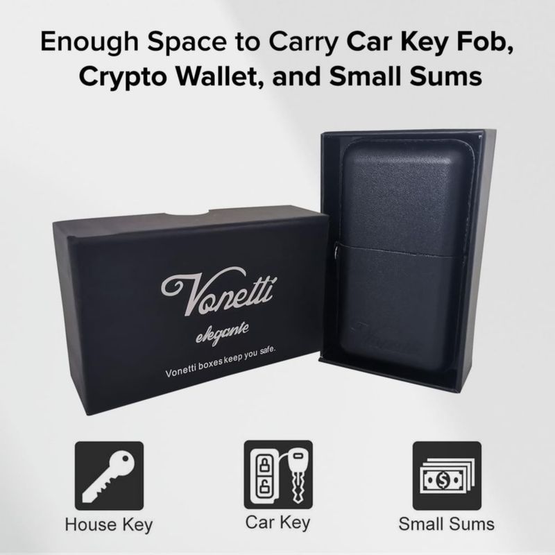 Caja Faraday VONETTI Bloqueo RFID para Llavero de Coche