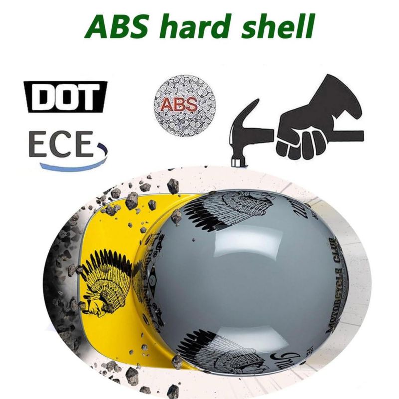 Casco CHPINGN M (53-56 cm) Aprobado DOT – Tipo Abierto