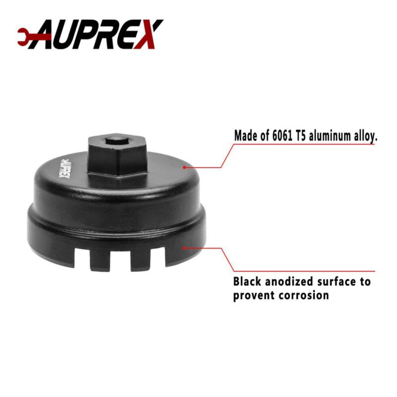 Llave AUPREX 64 mm con 6 ranuras para filtro de aceite