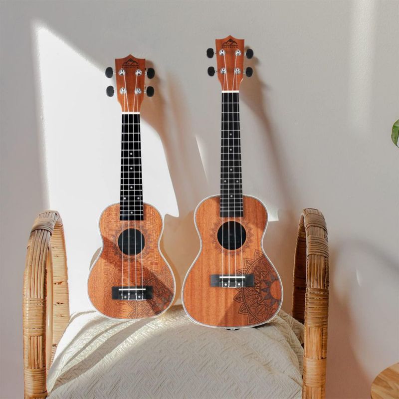 Ukulele EASTROCK 21 pulgadas Kit para principiantes de madera sapele