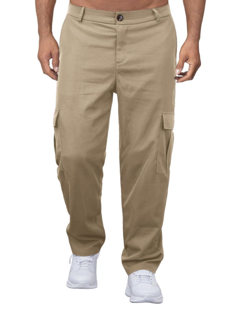Pantalones Cargo Comdecevis Caqui Oscuro Talla M