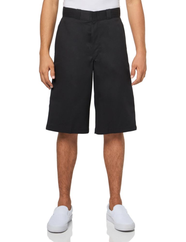Pantalones Cortos de Trabajo Dickies 38 cm Negro Talla 34 Corte Holgado