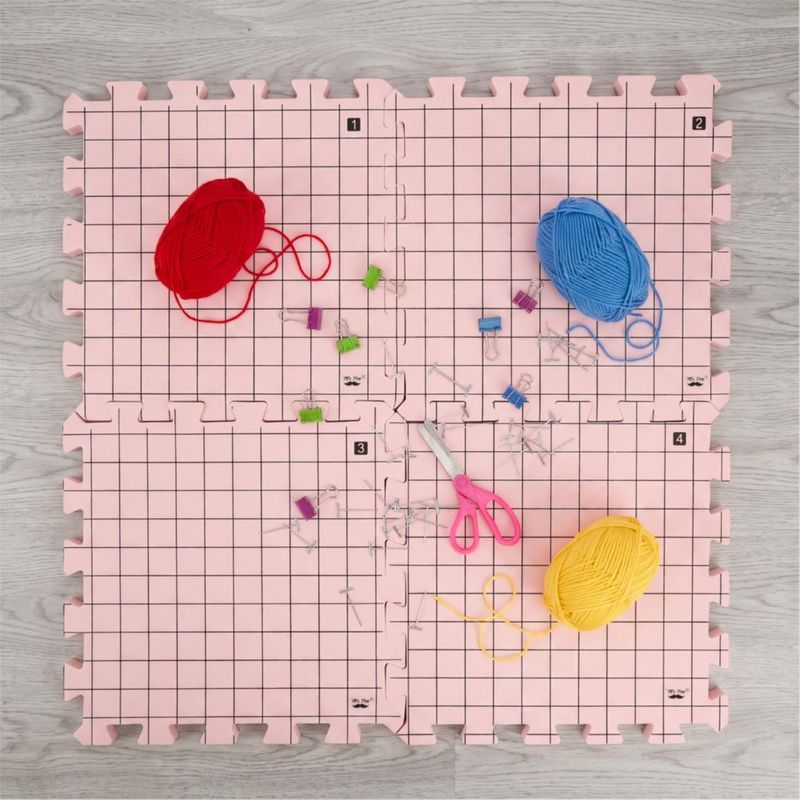 Tapetes de Bloqueo Mr. Pen 30 × 30 cm Juego de 9 + 150 Alfileres en T