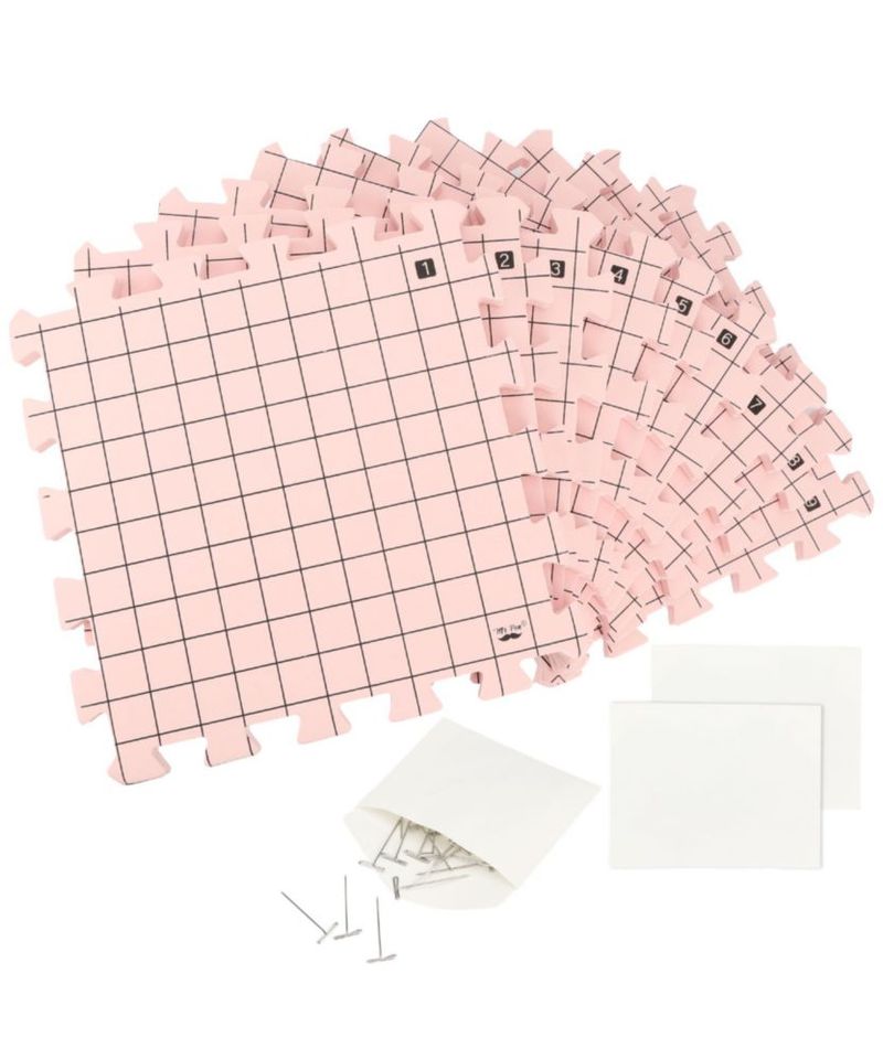 Tapetes de Bloqueo Mr. Pen 30 × 30 cm Juego de 9 + 150 Alfileres en T