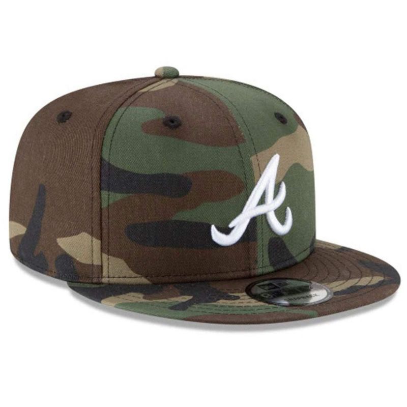 Gorra New Era Atlanta Braves Camuflaje 9Fifty Snapback Ajustable para Hombre