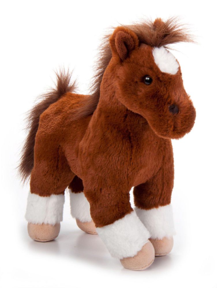 Peluche The Petting Zoo Caballo Castaño de 30 cm