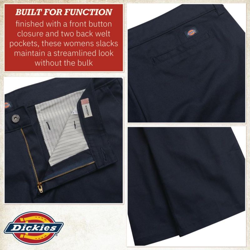 Pantalones de trabajo Dickies para mujer talla plus corte bootcut