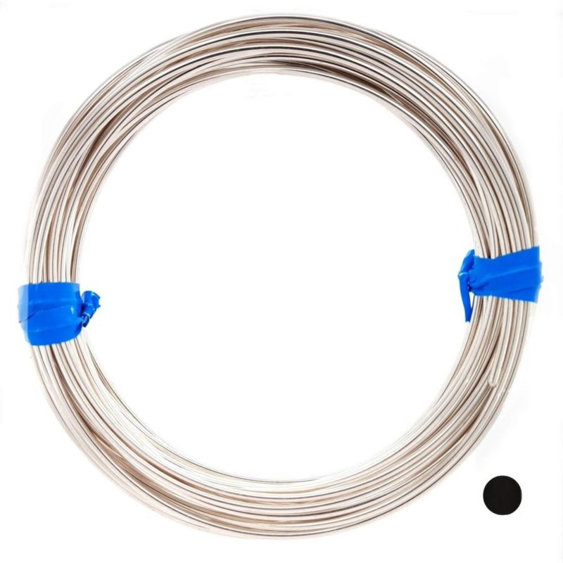 Alambre CRAFT WIRE calibre 22 de plata de ley 925 15 m