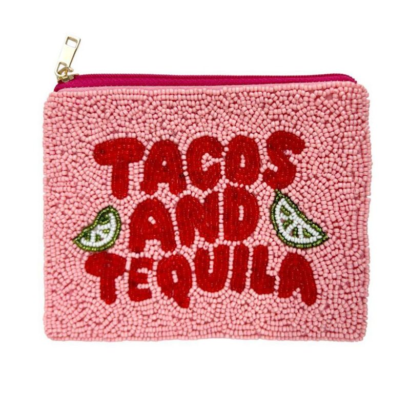 Monedero Pretty Robes 14 cm Tacos & Tequila con cuentas