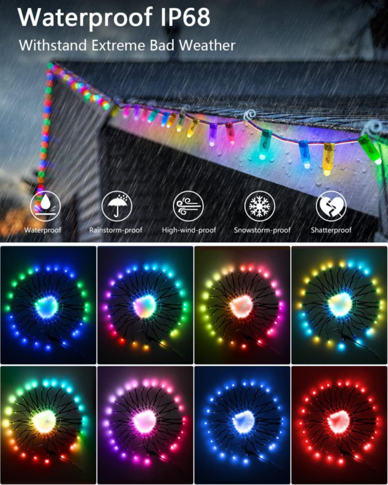 LED Pixels ALITOVE 500 piezas WS2811 12 mm RGB IP68 5 V
