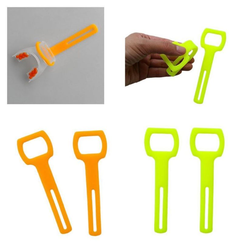 Soporte para octópodo Yiju 4 piezas 12x4 cm Amarillo/Naranja