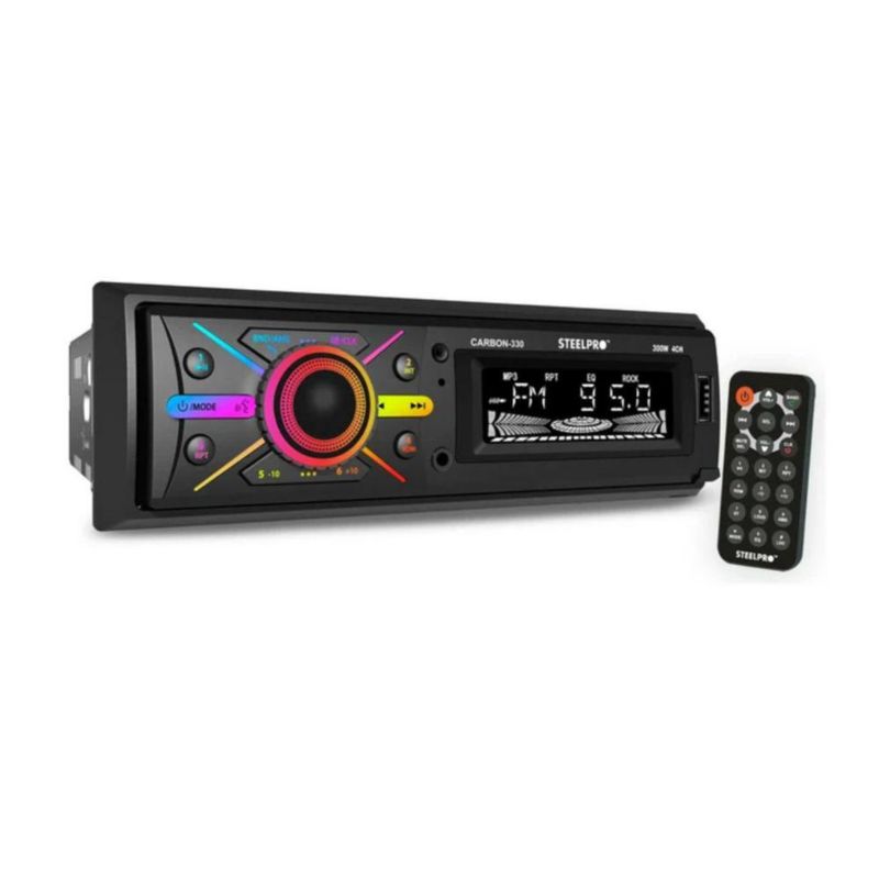 Autoestéreo Steelpro 300W 1 DIN CARBON-330
