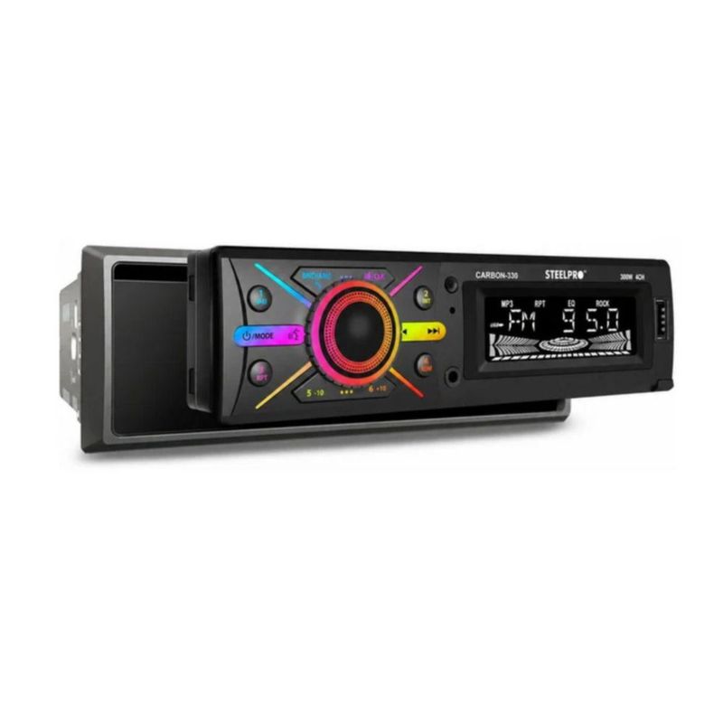 Autoestéreo Steelpro 300W 1 DIN CARBON-330