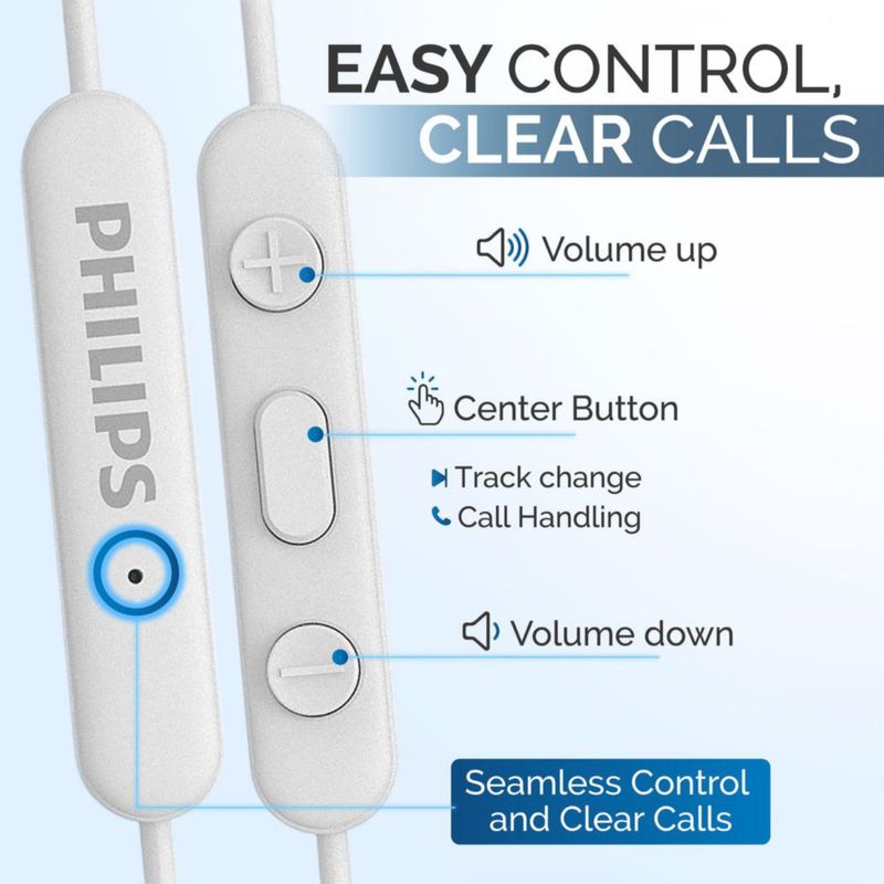 Auriculares Philips USB C con cable con micrófono y control remoto de 3 botones