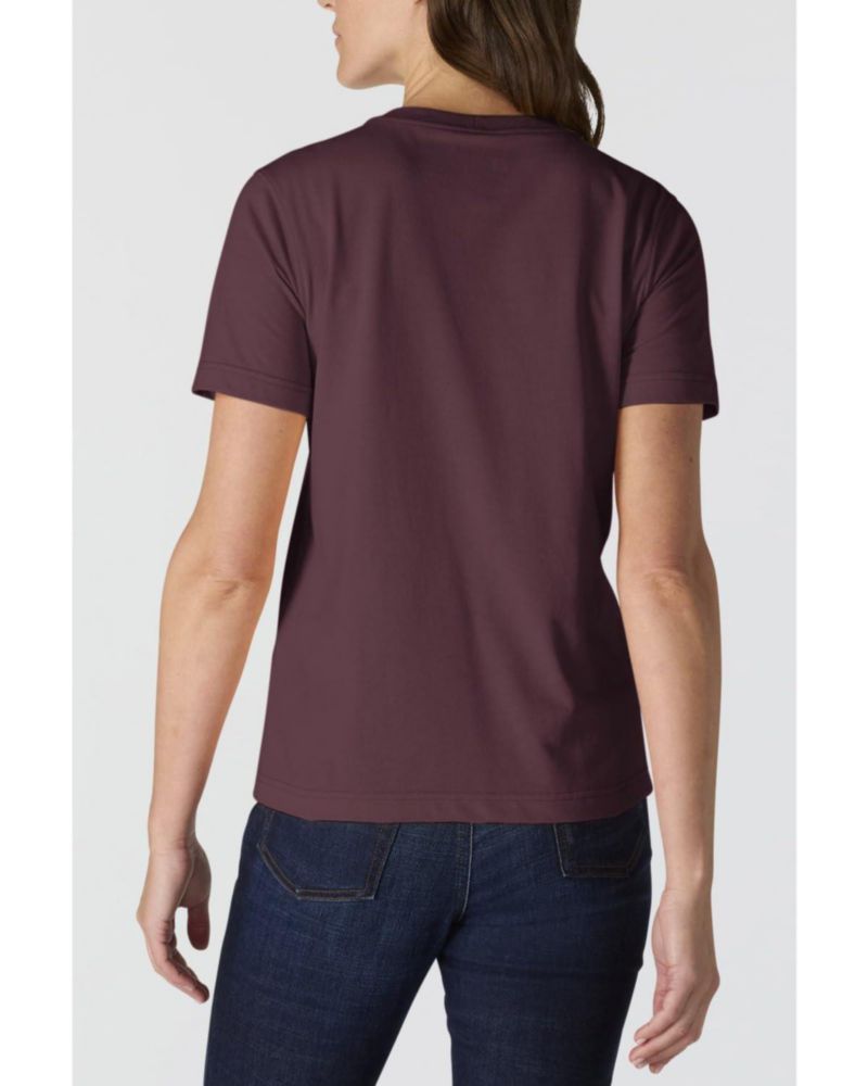 Camiseta Carhartt para Mujer Irvine Talla Grande Color Cherrywood Profundo