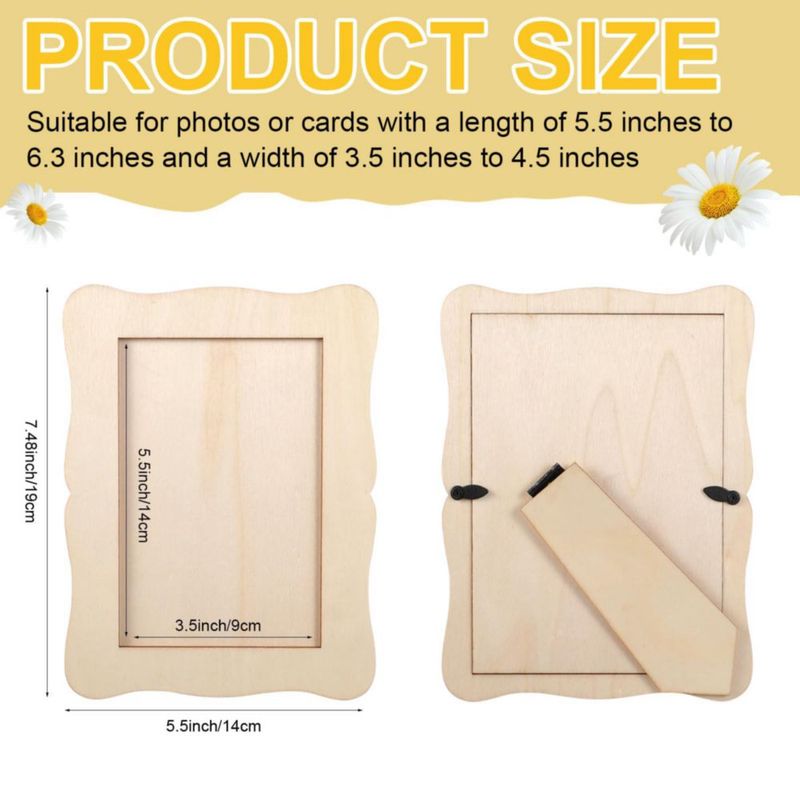 Marco de fotos Hoamayya 14 cm x 19 cm 180 uds DIY de madera