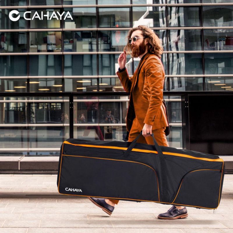 Maletín para teclado CAHAYA 88 teclas 140 cm acolchado CY0327