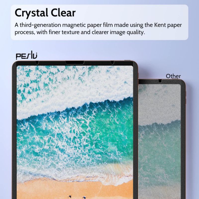 Protector de pantalla Peslv Magnetic Paperfilm para iPad de 9ª y 7ª generación iPad Air 3 y iPad Pro de 105 pulgadas