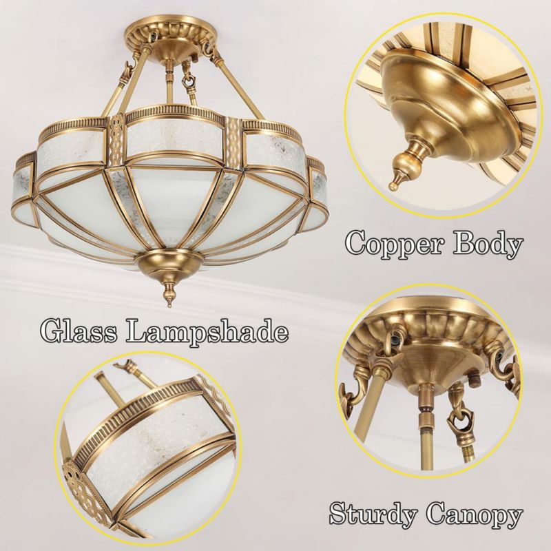 Candelabro de latón MIXL de 50 cm Oro Estilo Vintage 110‑120 V