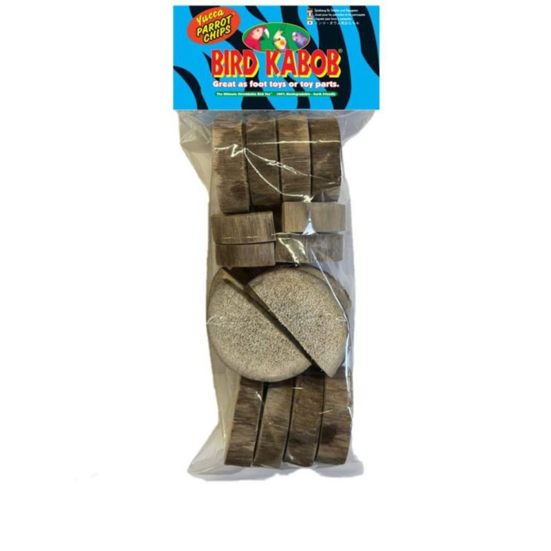 Juguete de Masticar para Pájaros BIRD KABOB Chips de Loro Todo Natural