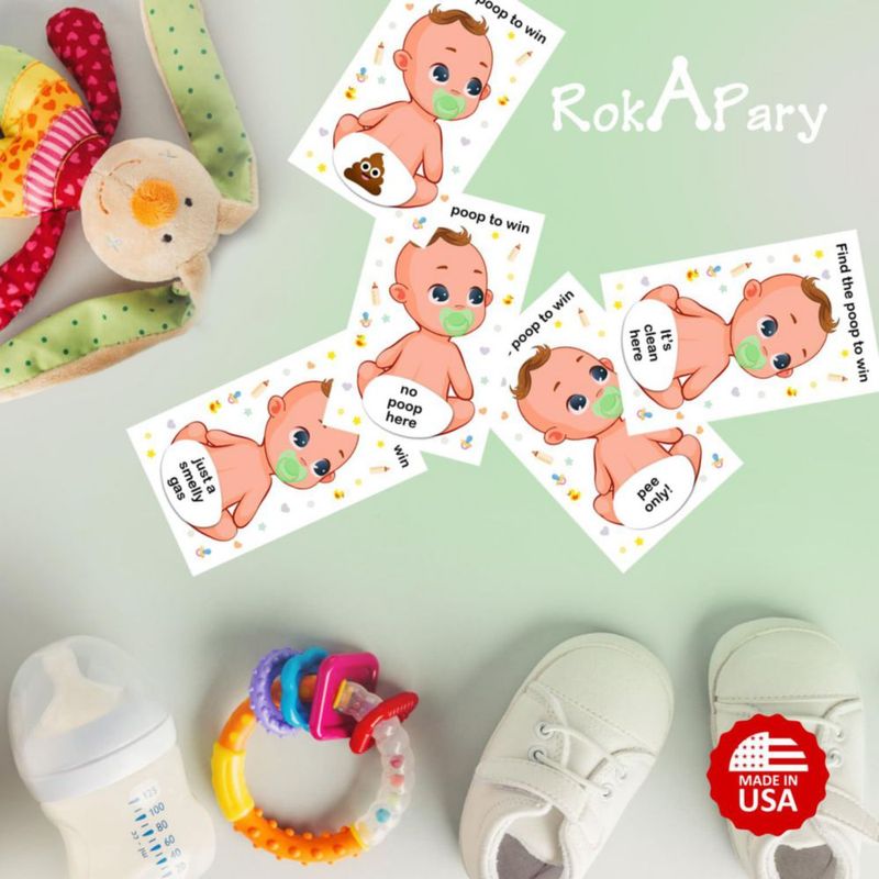 Juego de Rasca y Gana RokAPary para Baby Shower – 40 Tarjetas
