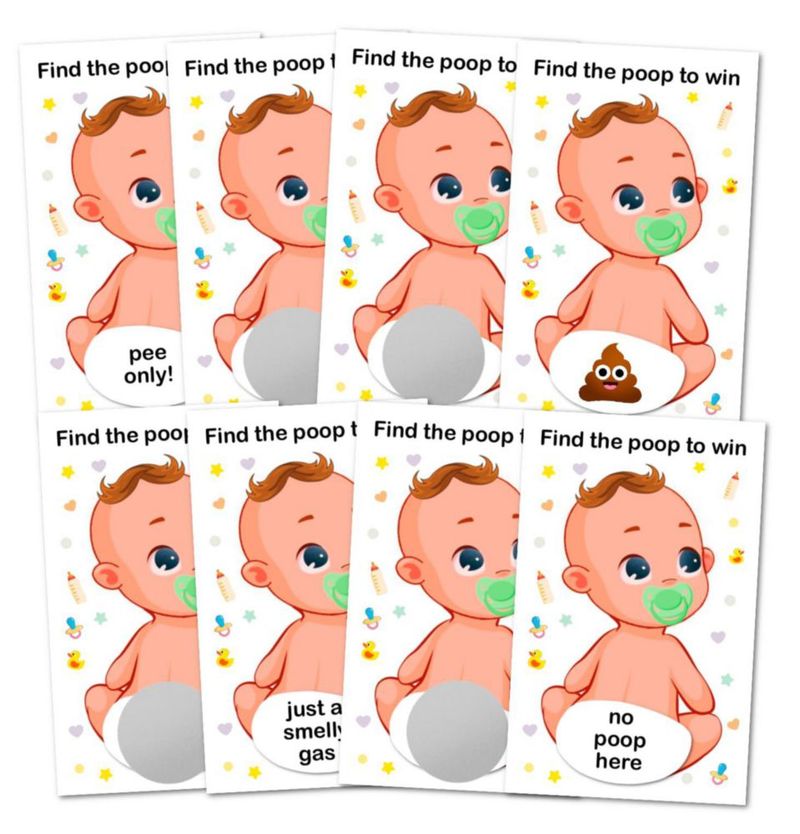 Juego de Rasca y Gana RokAPary para Baby Shower – 40 Tarjetas