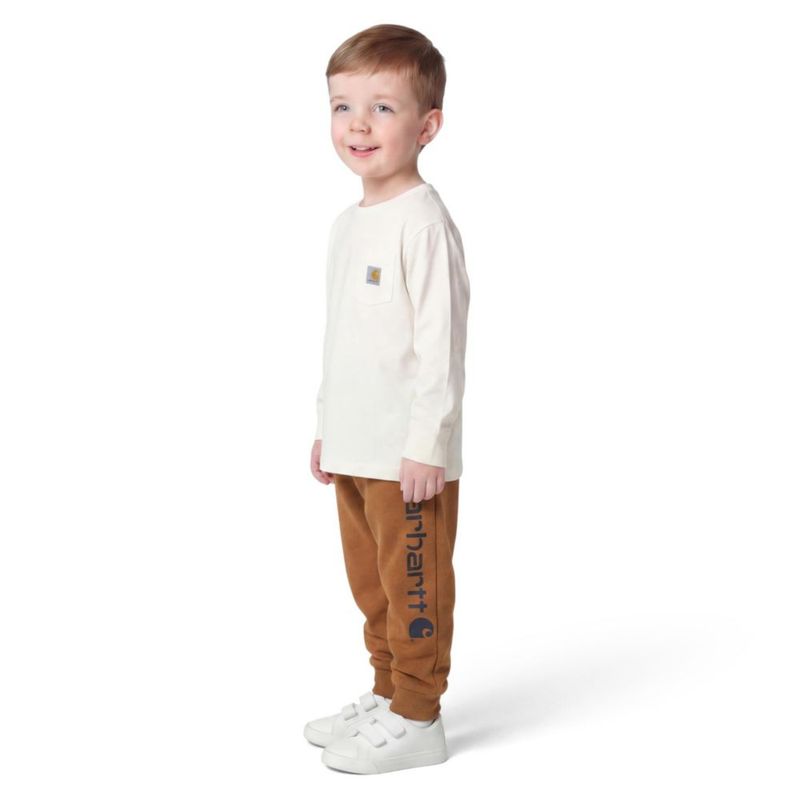 Pantalón de chándal Carhartt para niño de 2 años color marrón