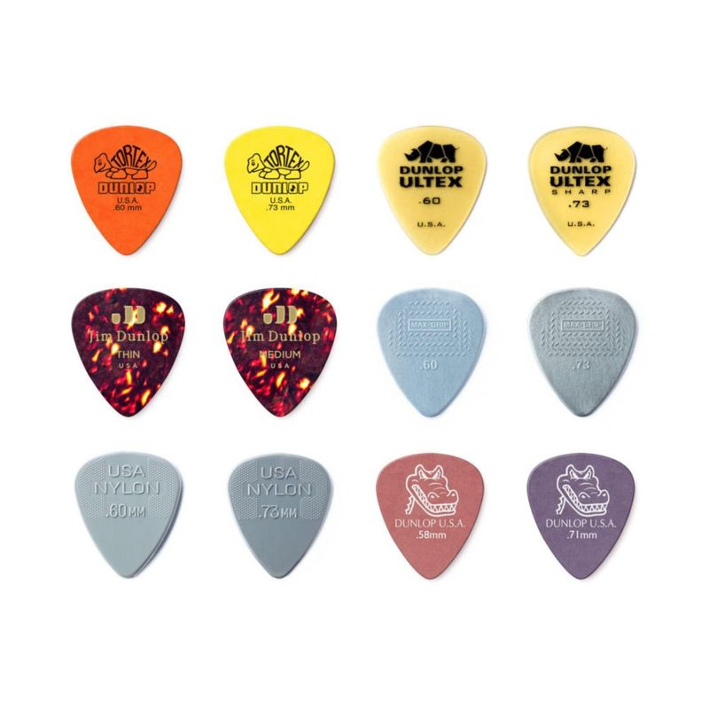 Pack Variado de 12 Púas PLECTRUM Jim Dunlop