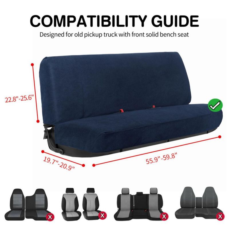 Cubierta de Asiento Leader Accessories Azul para Camiones de Gran Tamaño