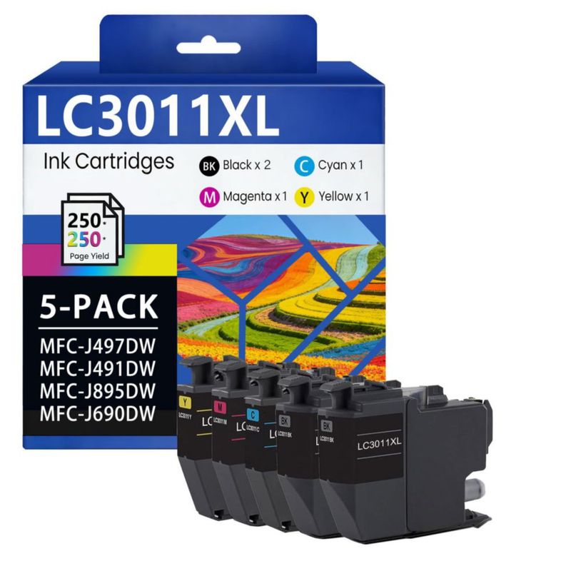 Cartuchos de tinta LOVPAIN LC3011XL 5 unidades de alto rendimiento
