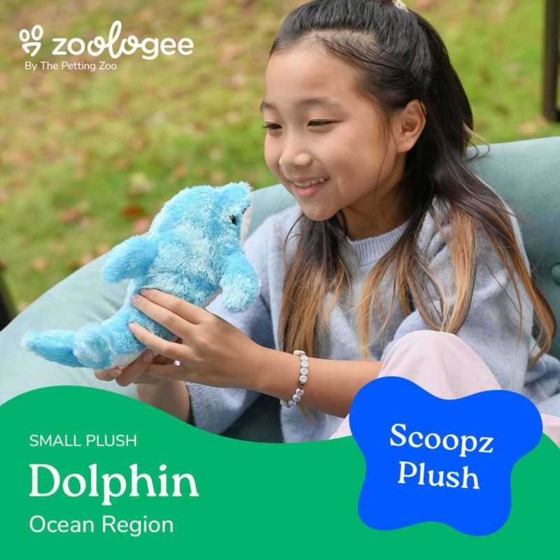 Peluche Delfín Azul 25 cm – The Petting Zoo