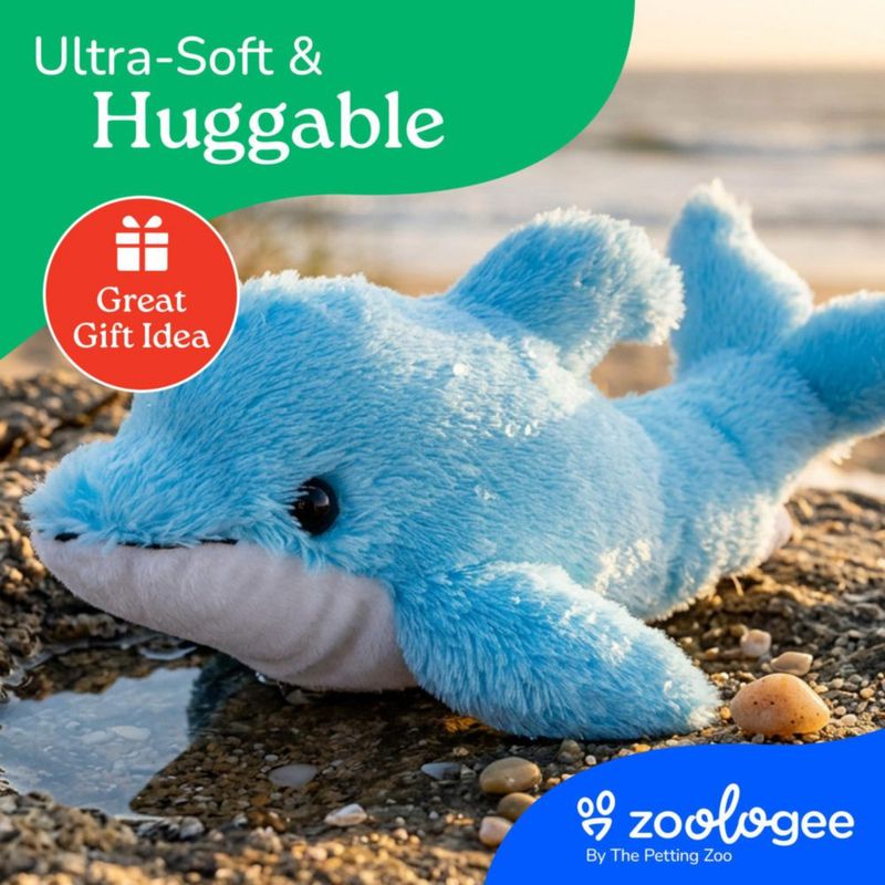 Peluche Delfín Azul 25 cm – The Petting Zoo