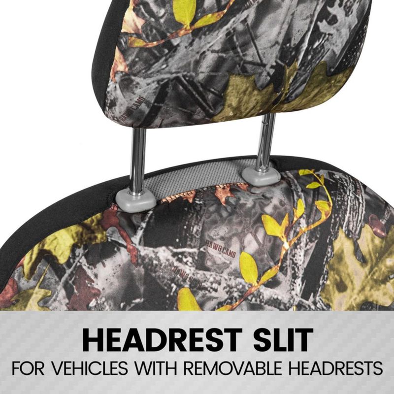 Cubierta de Asiento BDK Camuflaje Verde Bosque - Juego Completo