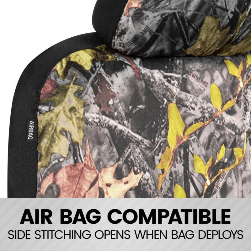 Cubierta de Asiento BDK Camuflaje Verde Bosque - Juego Completo