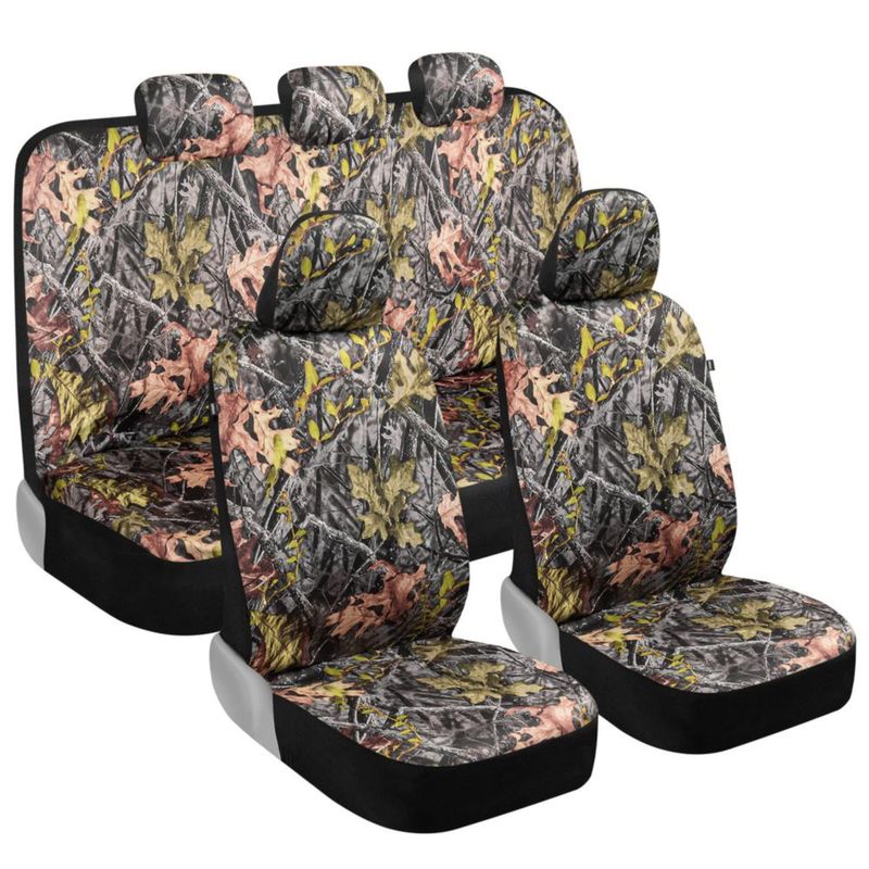 Cubierta de Asiento BDK Camuflaje Verde Bosque - Juego Completo