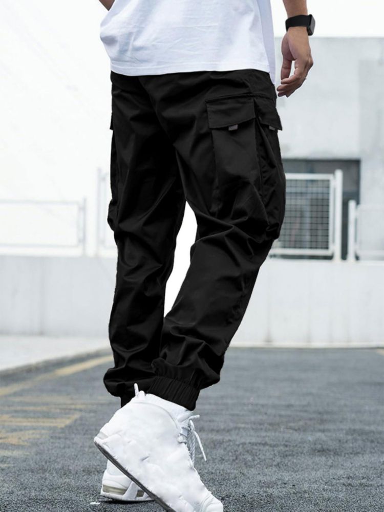 Joggers Cargo JEMLDL Negro S 95% Poliéster