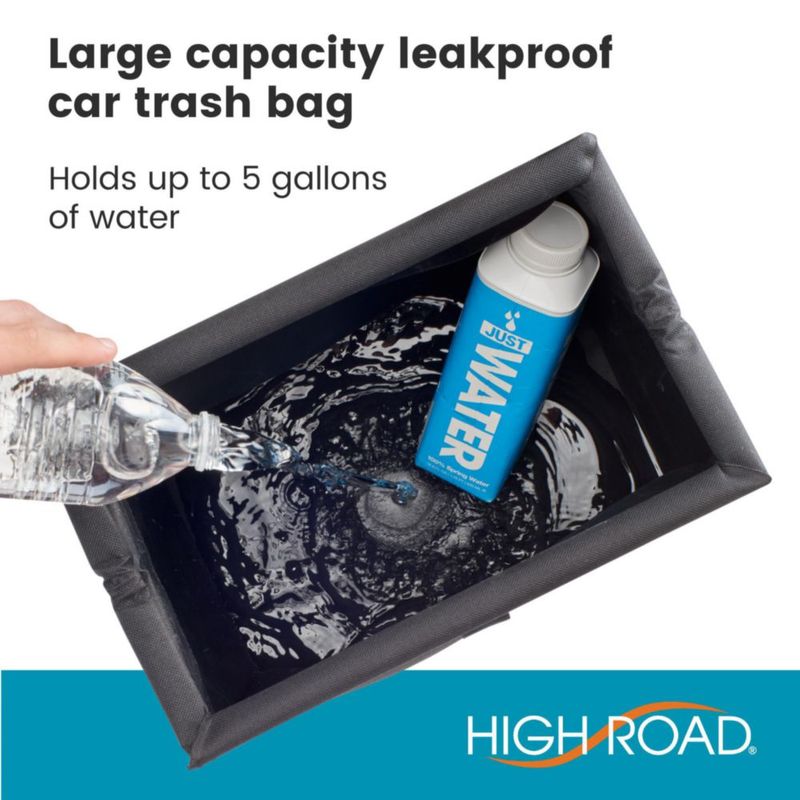 Cubo de Basura para Auto High Road 17 L con Tapa de Cierre por Presión