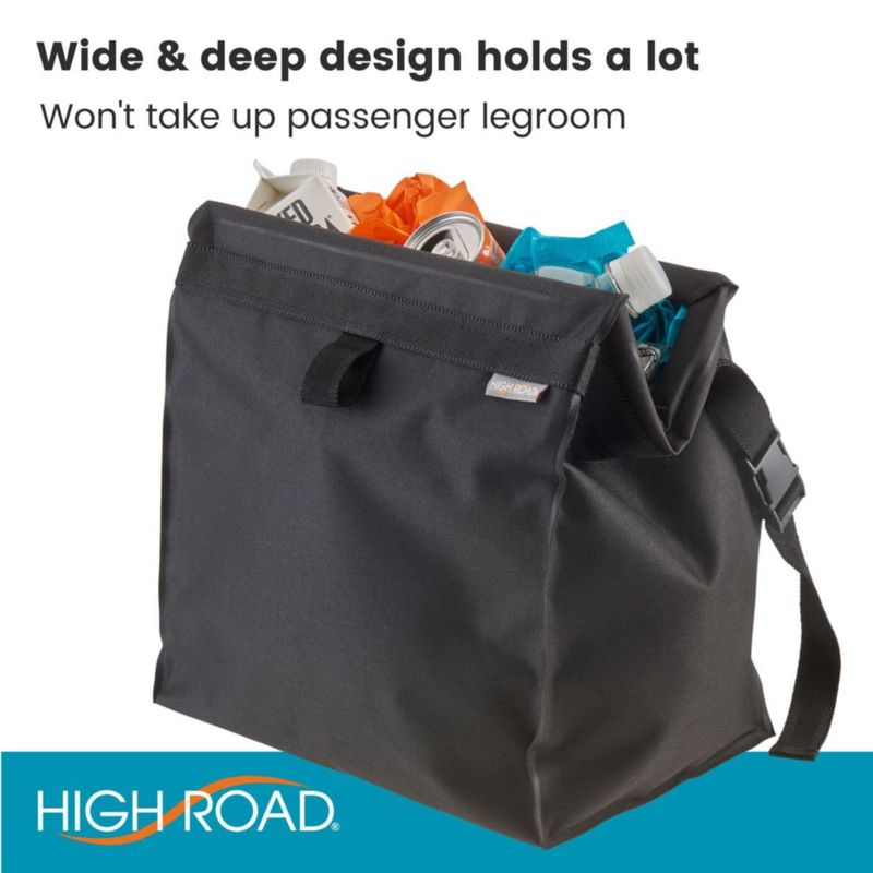 Cubo de Basura para Auto High Road 17 L con Tapa de Cierre por Presión