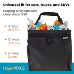 Cubo de Basura para Auto High Road 17 L con Tapa de Cierre por Presión