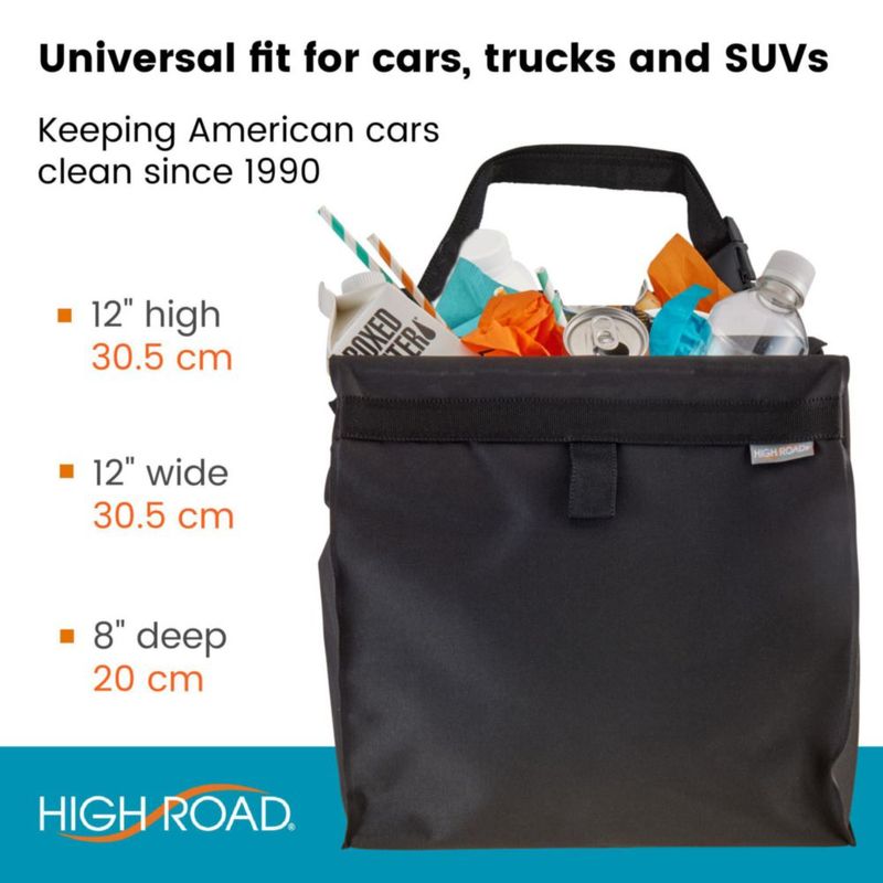 Cubo de Basura para Auto High Road 17 L con Tapa de Cierre por Presión