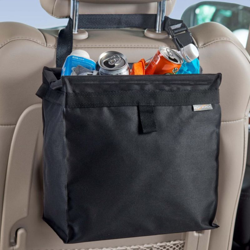 Cubo de Basura para Auto High Road 17 L con Tapa de Cierre por Presión
