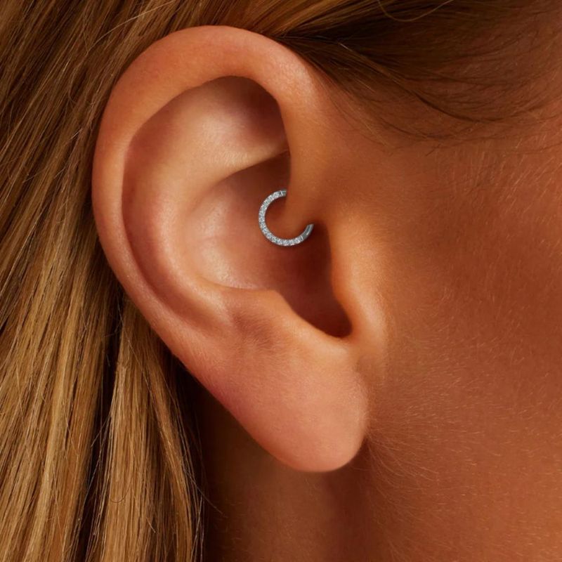 Pendiente ShineRose 8 mm/10 mm/12 mm CZ Plata/Oro