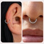Pendiente ShineRose 8 mm/10 mm/12 mm CZ Plata/Oro